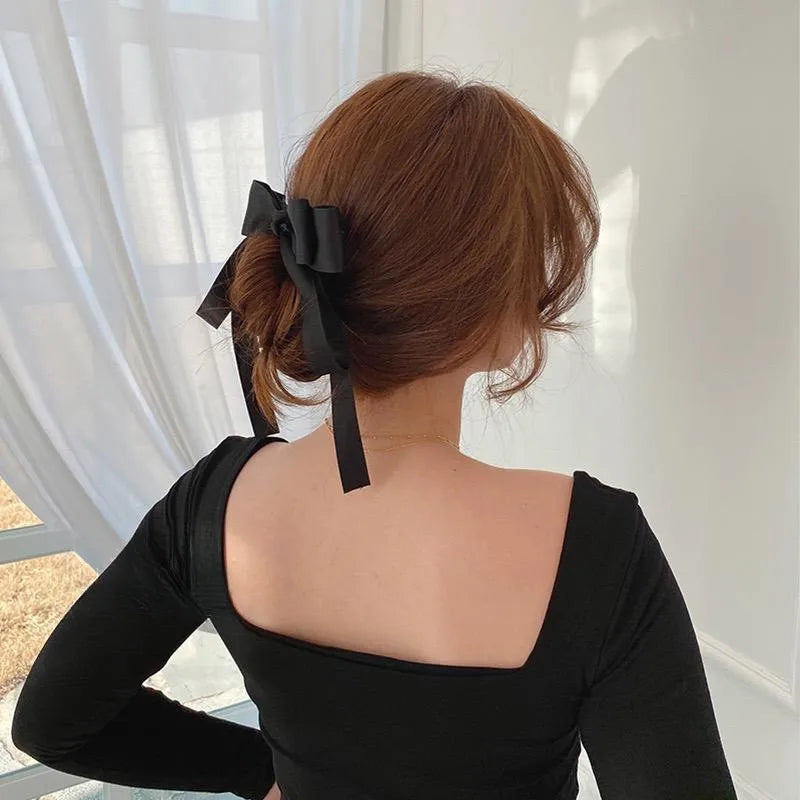 Simple Style Bow Knot Cloth Handmade Hair Clip