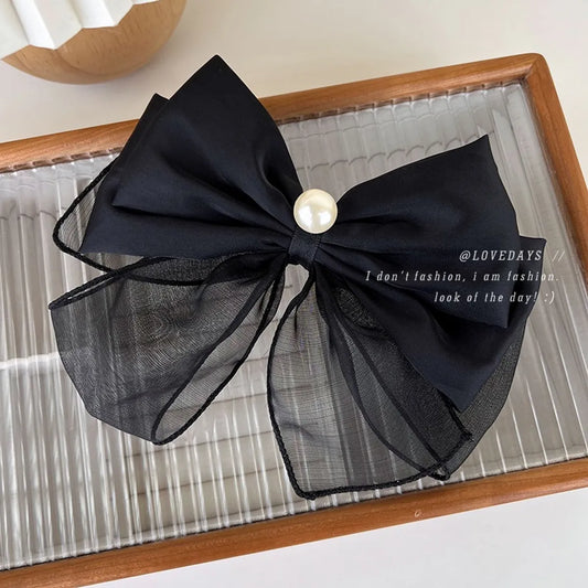 Simple Style Bow Knot Cloth Patchwork Hair Clip 1 Piece