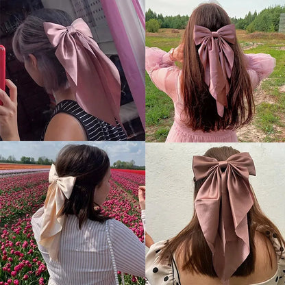 Women'S Simple Style Bow Knot Cloth Patchwork Hair Tie