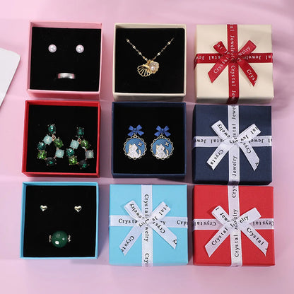 Simple Style Bow Knot Paper Jewelry Boxes