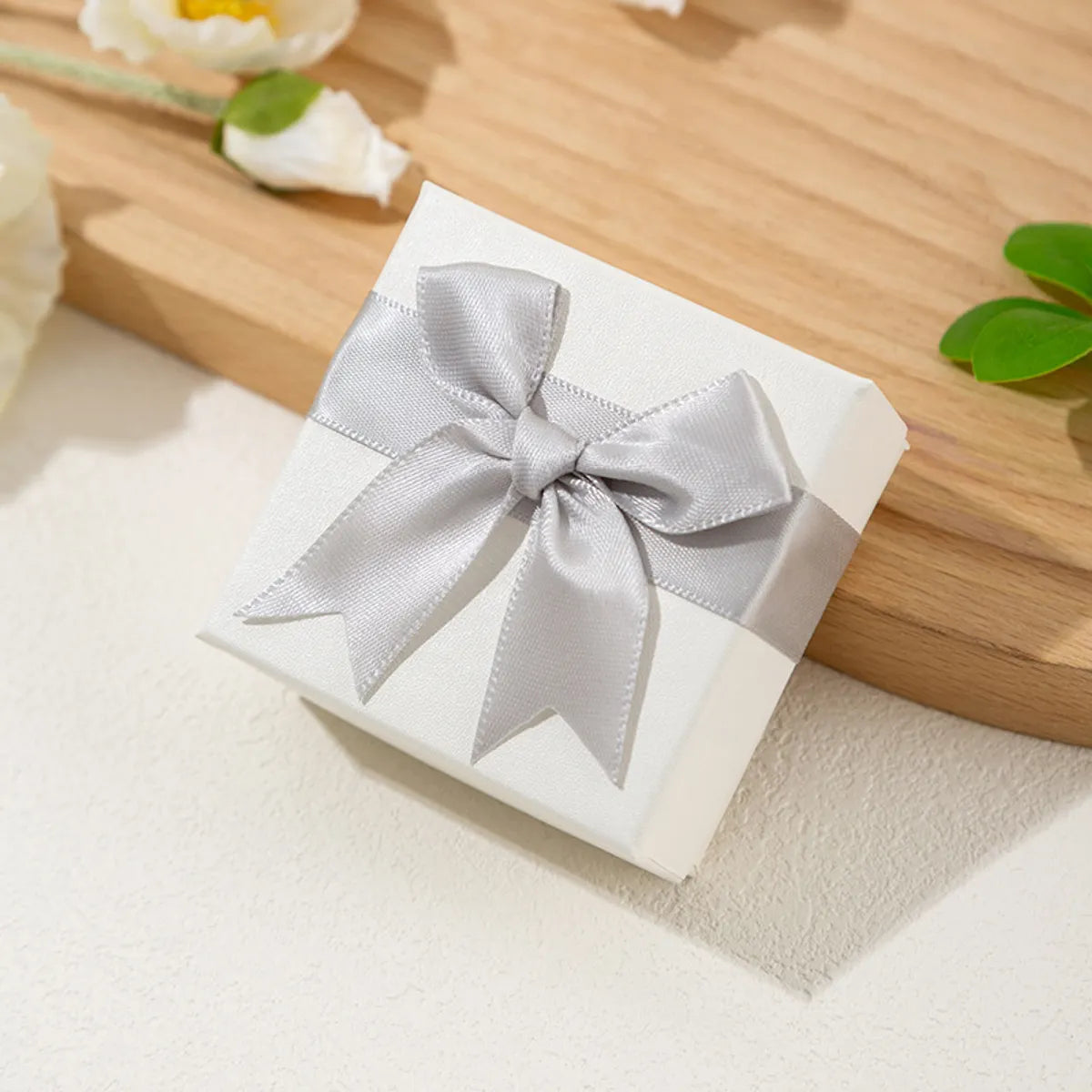 Simple Style Bow Knot Paper Jewelry Boxes