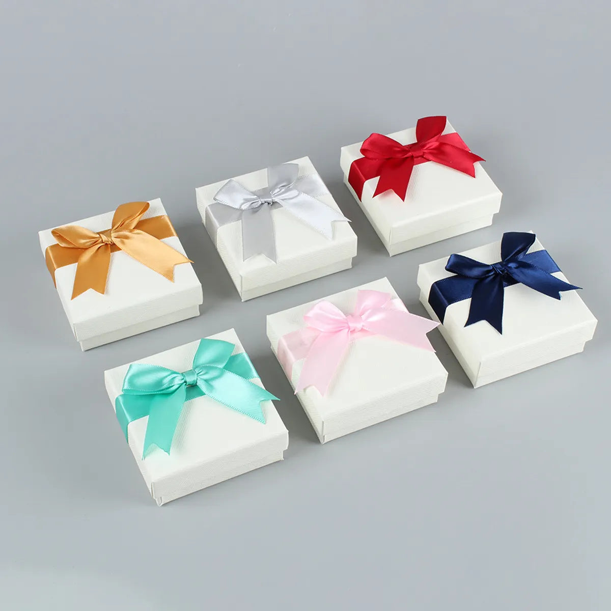 Simple Style Bow Knot Paper Jewelry Boxes