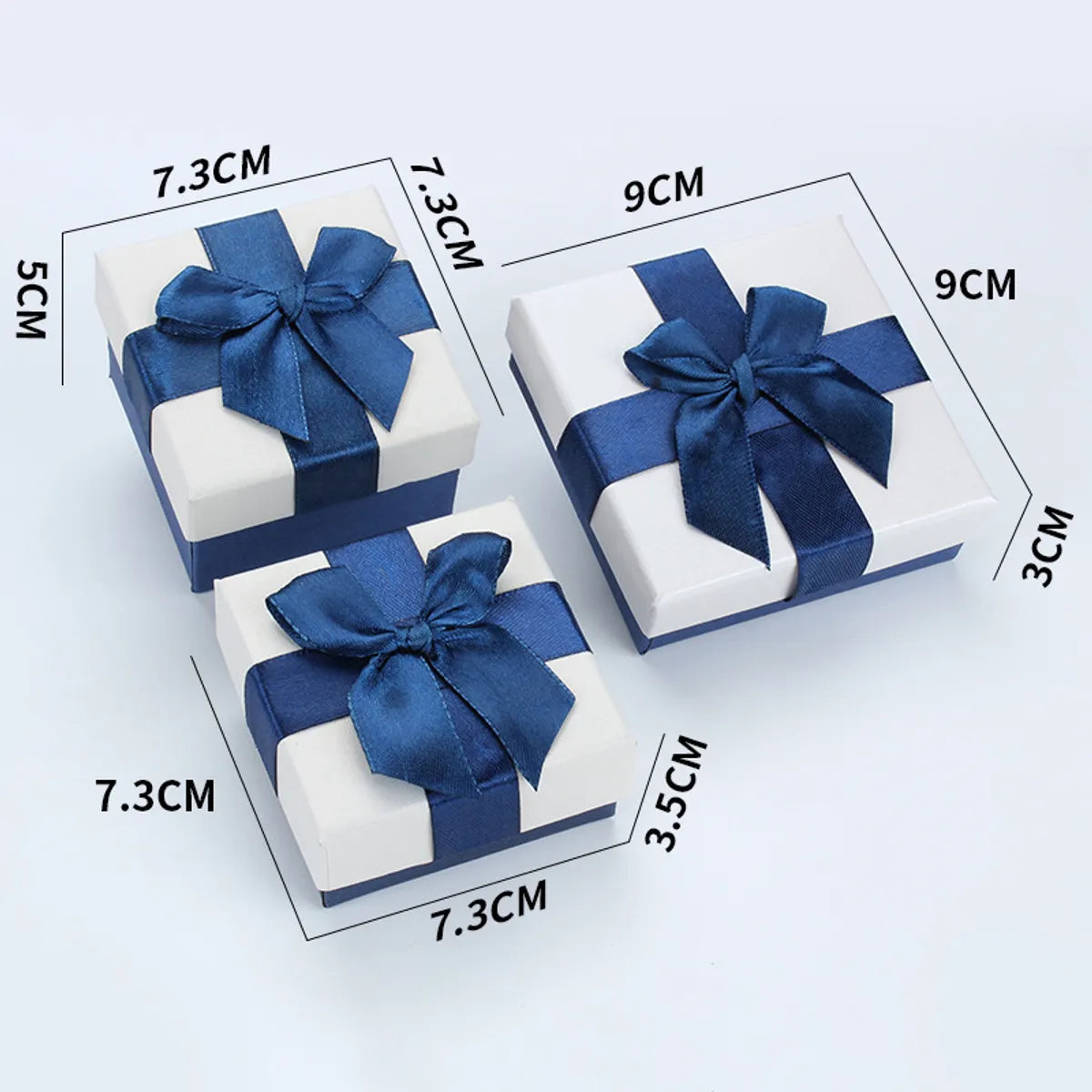 Simple Style Bow Knot Paper Jewelry Boxes