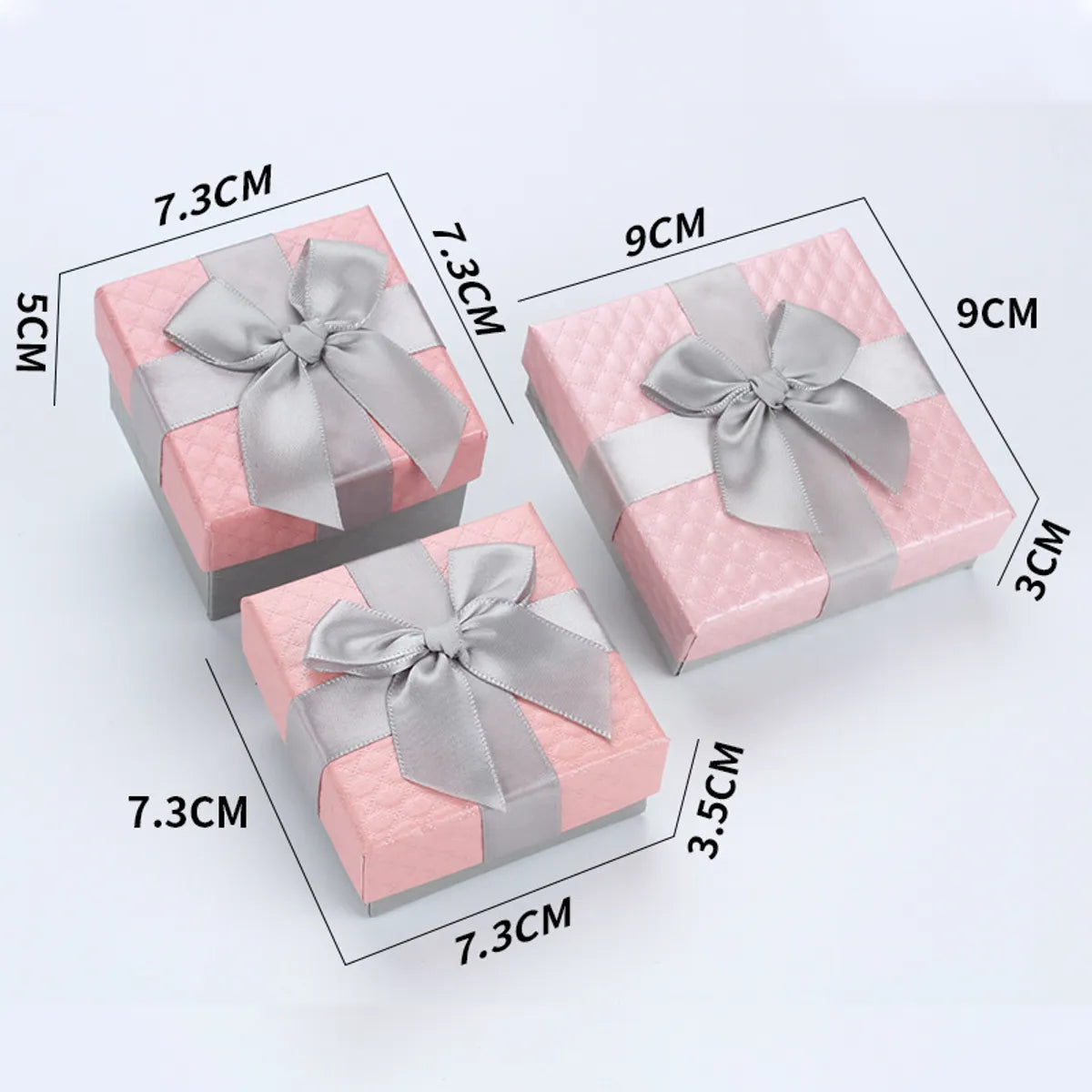 Simple Style Bow Knot Paper Jewelry Boxes