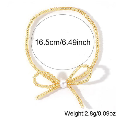 Simple Style Bow Knot Seed Bead Wholesale Bracelets