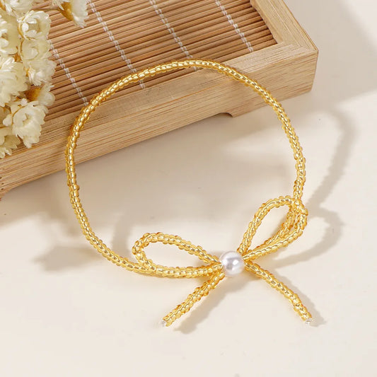 Simple Style Bow Knot Seed Bead Wholesale Bracelets