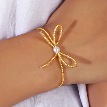 Simple Style Bow Knot Seed Bead Wholesale Bracelets