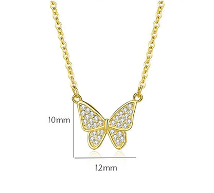 Simple Style Bow Knot Sterling Silver Plating Inlay Zircon Pendant Necklace