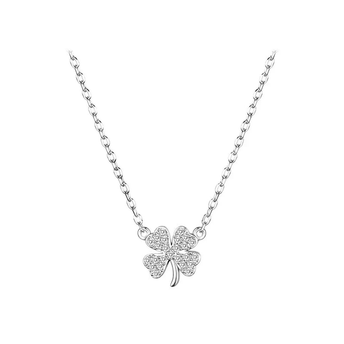 Simple Style Bow Knot Zircon Alloy Wholesale Pendant Necklace