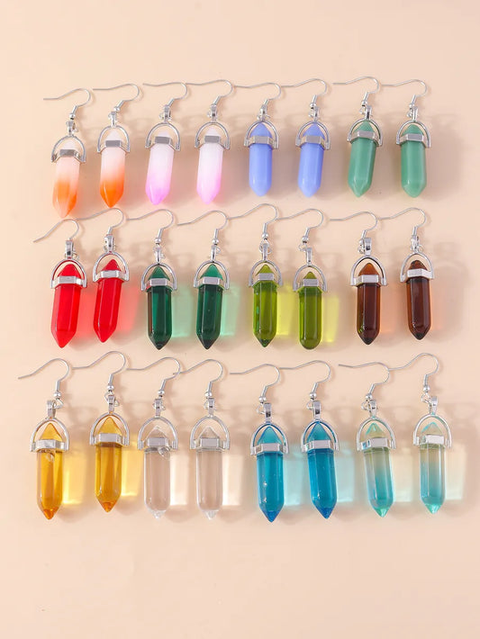 Simple Style Bullet Alloy Women's Drop Earrings