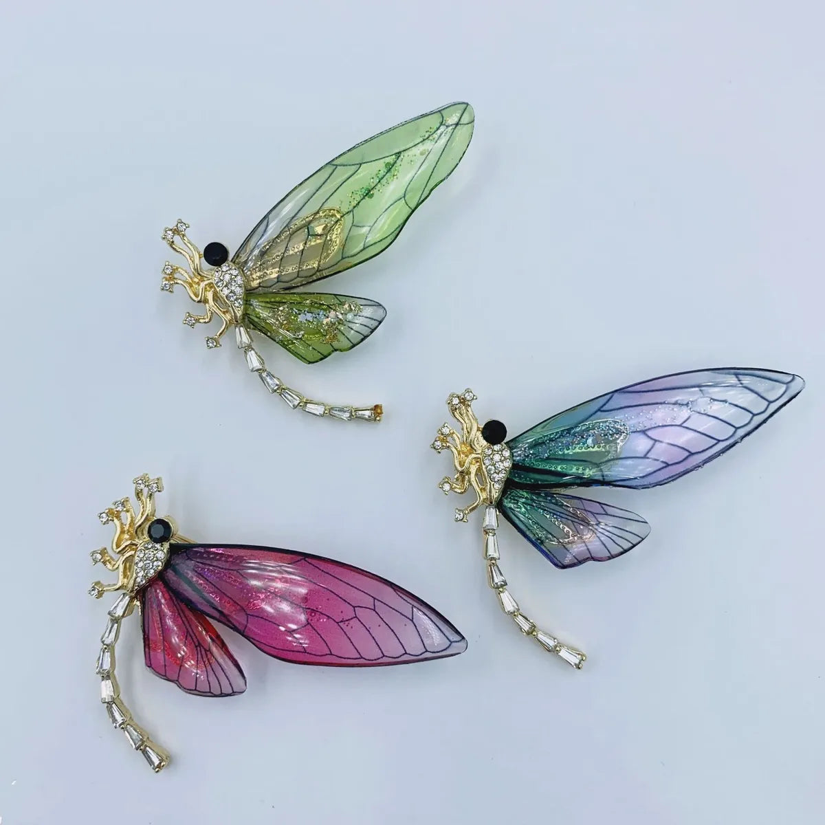 Simple Style Butterfly Alloy Plating Rhinestones Women'S Brooches 1 Piece