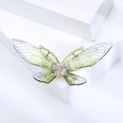 Simple Style Butterfly Alloy Plating Rhinestones Women'S Brooches 1 Piece