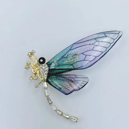 Simple Style Butterfly Alloy Plating Rhinestones Women'S Brooches 1 Piece