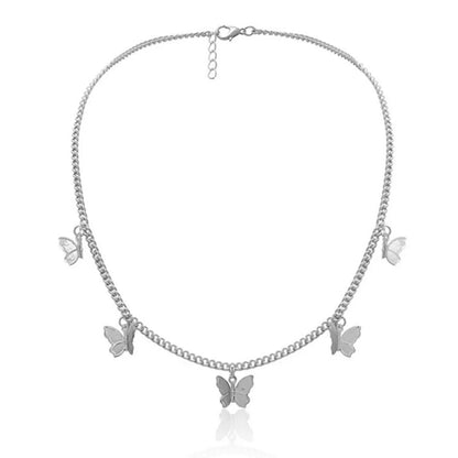 Simple Style Butterfly Alloy Plating Women'S Necklace