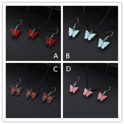 Simple Style Butterfly Alloy Women's Jewelry Set