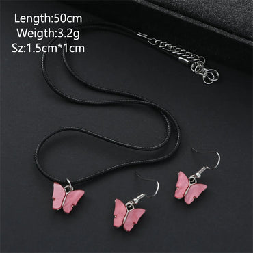 Simple Style Butterfly Alloy Women's Jewelry Set