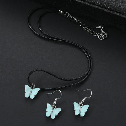 Simple Style Butterfly Alloy Women's Jewelry Set