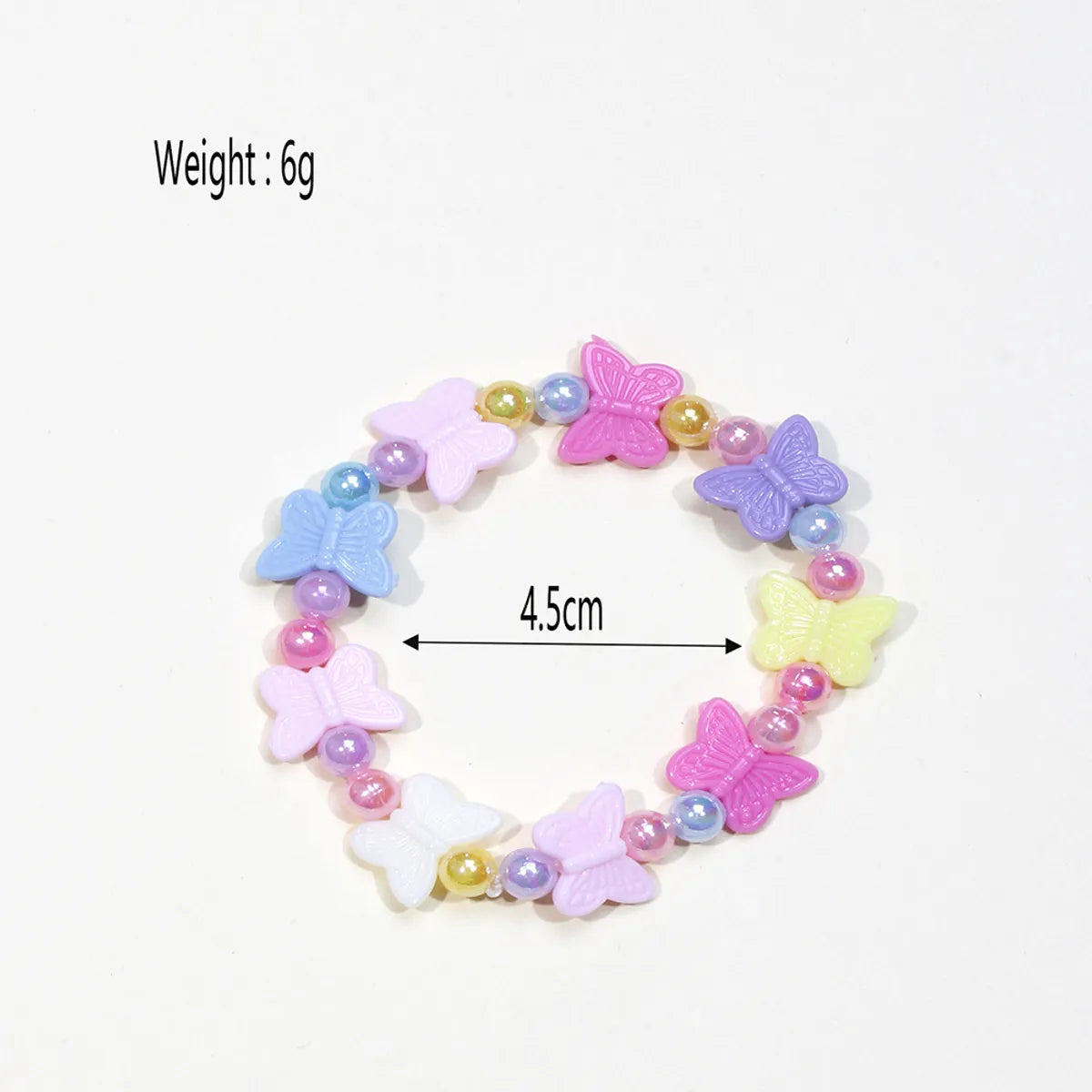 Simple Style Butterfly Arylic Imitation Pearl Kid'S Bracelets