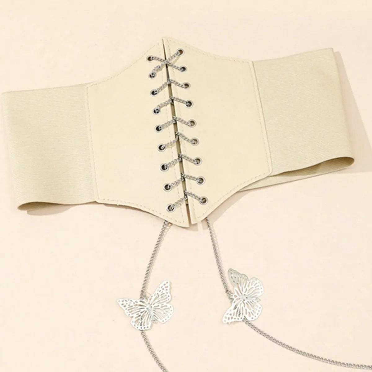 Simple Style Butterfly Elastic Band Women'S Corset Belts