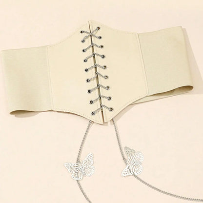 Simple Style Butterfly Elastic Band Women'S Corset Belts