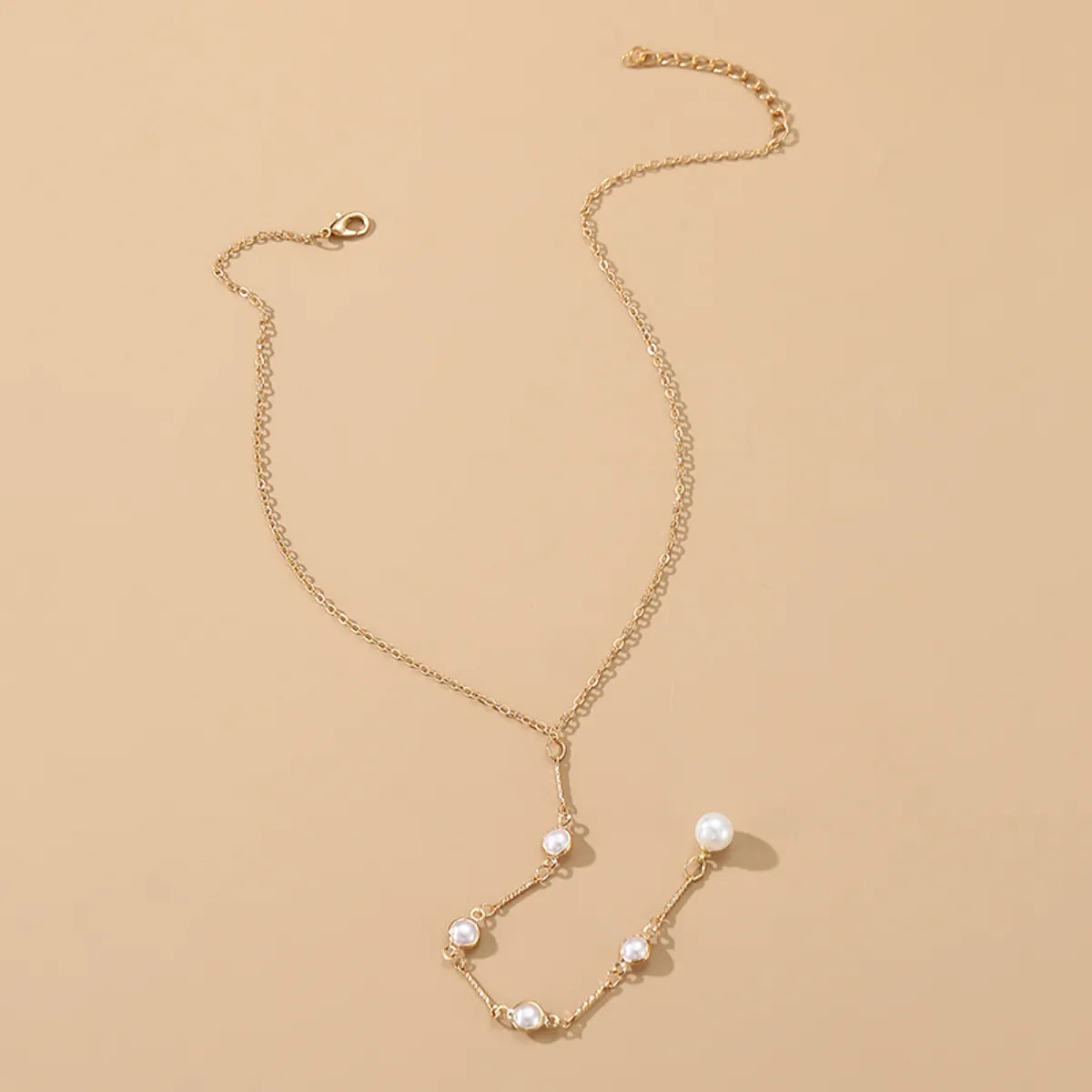 Simple Style Butterfly Imitation Pearl Alloy Wholesale Pendant Necklace