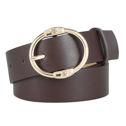 Simple Style Butterfly Pu Leather Alloy Women'S Leather Belts