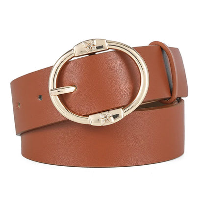 Simple Style Butterfly Pu Leather Alloy Women'S Leather Belts