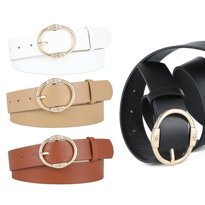 Simple Style Butterfly Pu Leather Alloy Women'S Leather Belts