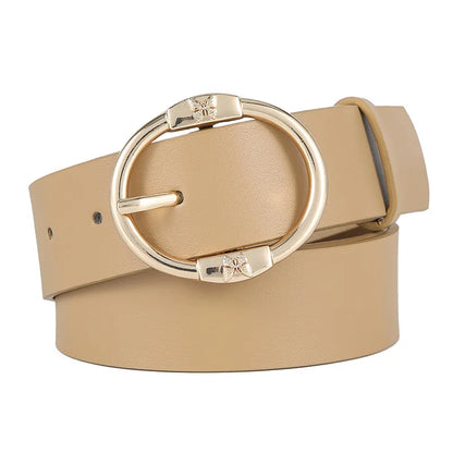 Simple Style Butterfly Pu Leather Alloy Women'S Leather Belts