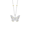 Simple Style Butterfly Sterling Silver Silver Plated Zircon Charms In Bulk