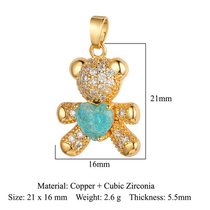 Simple Style Butterfly Copper Inlay Zircon Charms Jewelry Accessories