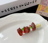 Women'S Simple Style C Shape Chili Chicken Wings Alloy Resin Patchwork Hair Clip