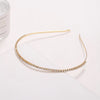 Women'S Simple Style C Shape Rhinestone Plating Hair Band