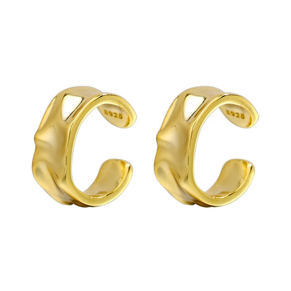 1 Piece Simple Style C Shape Plating Sterling Silver Ear Clips