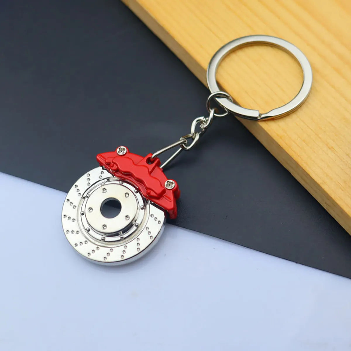 Simple Style Car Wheel Metal Unisex Bag Pendant Keychain