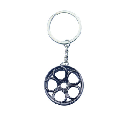 Simple Style Car Wheel Metal Unisex Bag Pendant Keychain