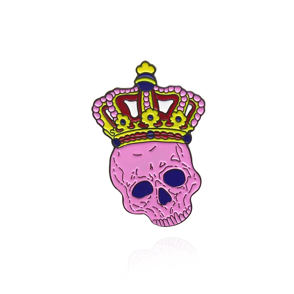 Simple Style Cartoon Character Alloy Skull Brooches