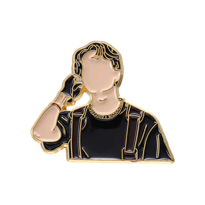 Simple Style Cartoon Character Zinc Alloy Plating Unisex Brooches