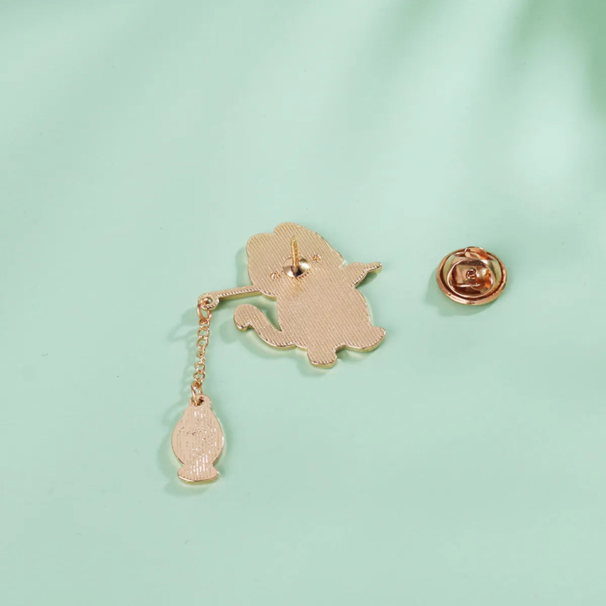 Simple Style Cat Alloy Enamel Couple Brooches