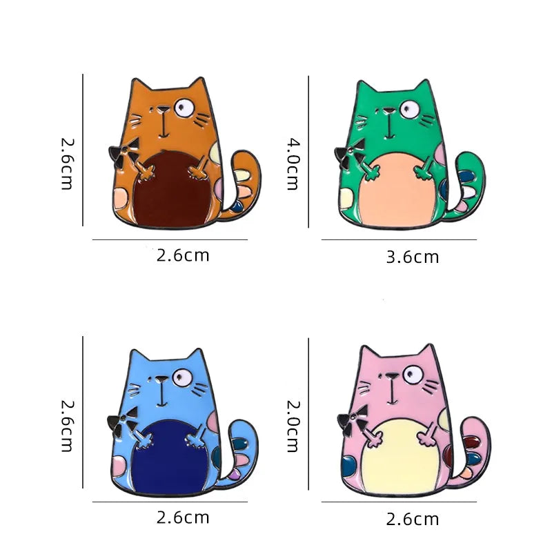 Simple Style Cat Alloy Enamel Unisex Brooches