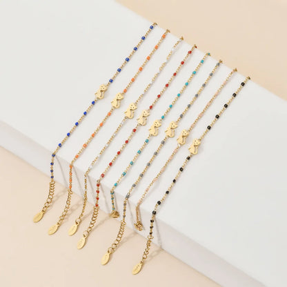 Simple Style Cat Stainless Steel Plating 18k Gold Plated Bracelets