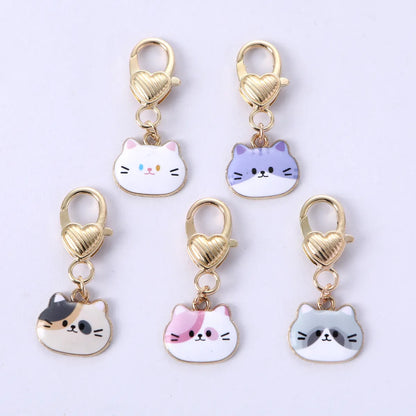 Simple Style Cat Zinc Alloy Women'S Keychain