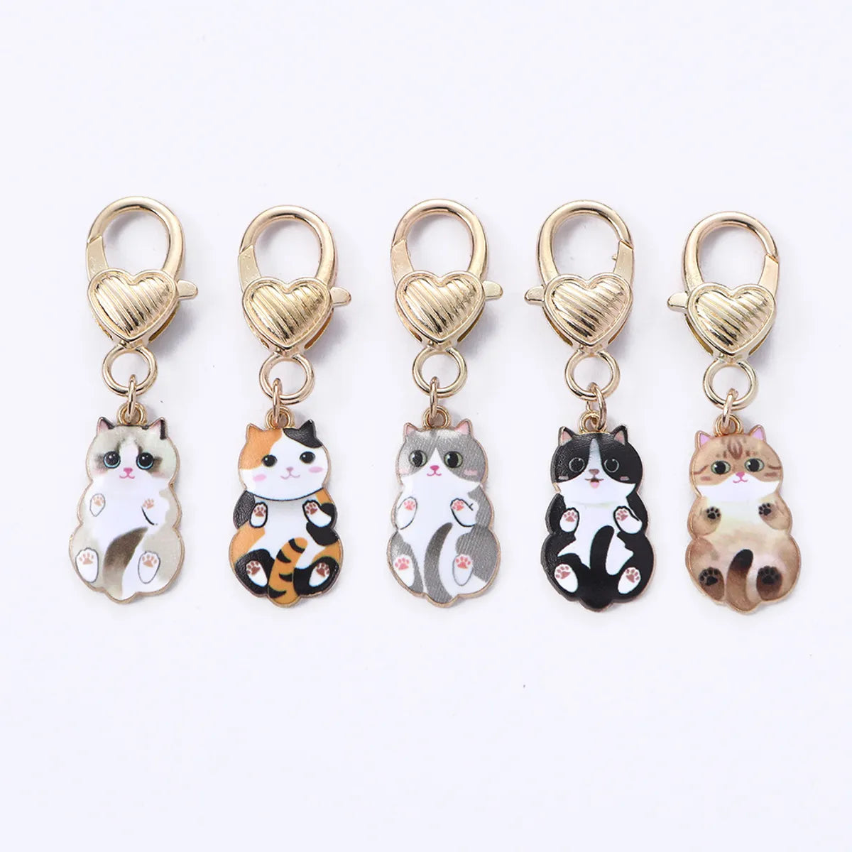 Simple Style Cat Zinc Alloy Women'S Keychain