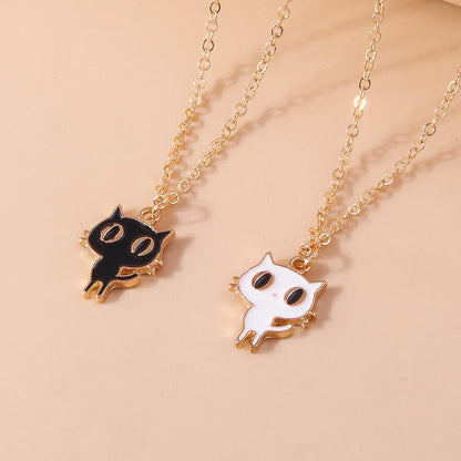 Simple Style Cat Zinc Alloy Women'S Pendant Necklace