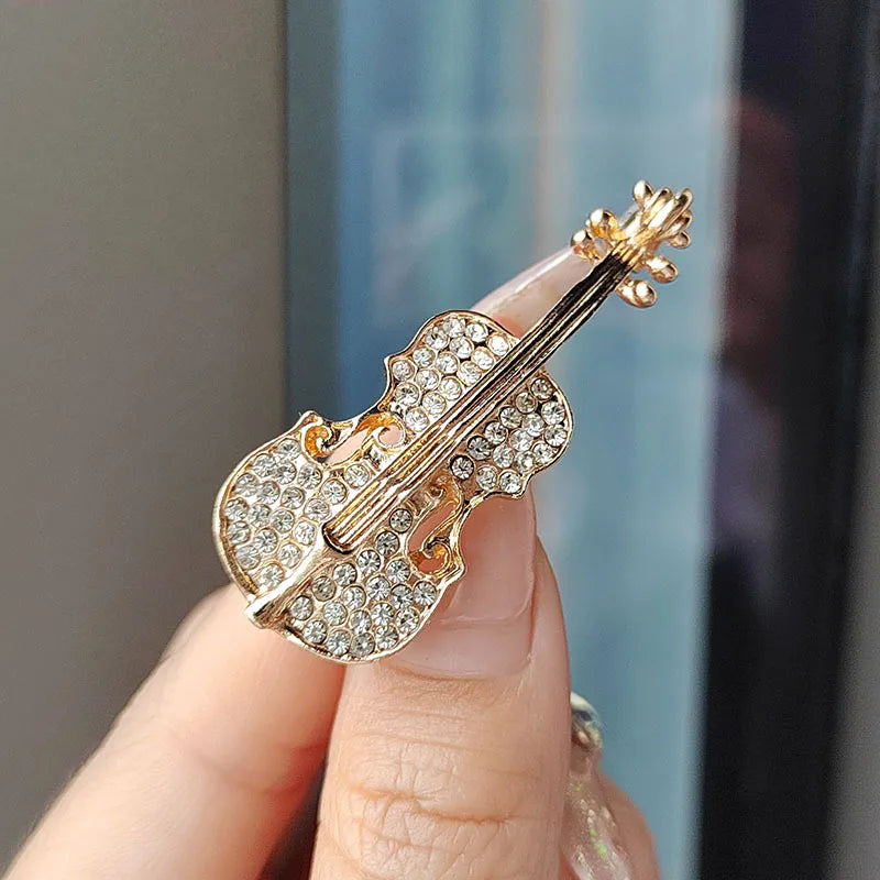 Simple Style Cello Alloy Enamel Unisex Brooches