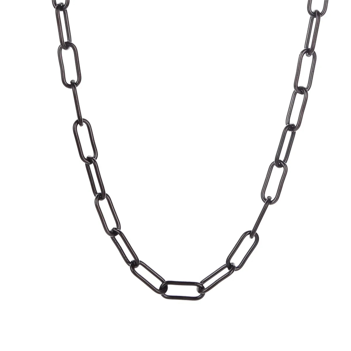 Simple Style Chains Print Stainless Steel Plating Necklace