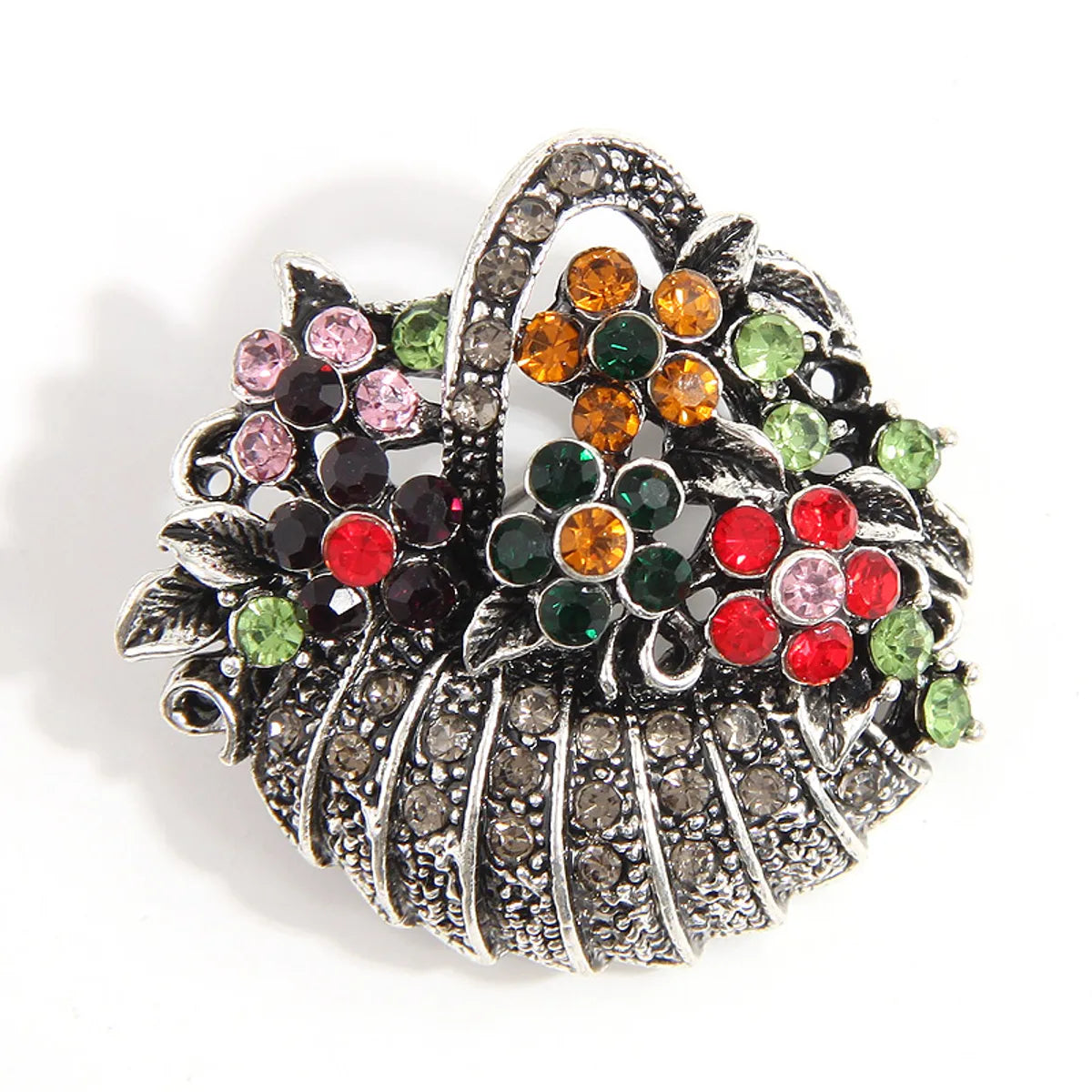 Simple Style Christmas Tree Alloy Inlay Rhinestones Pearl Women'S Brooches 1 Piece