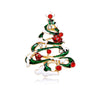 Simple Style Christmas Tree Alloy Inlay Rhinestones Women'S Brooches