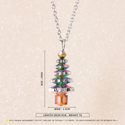 Simple Style Christmas Tree Alloy Wholesale Pendant Necklace