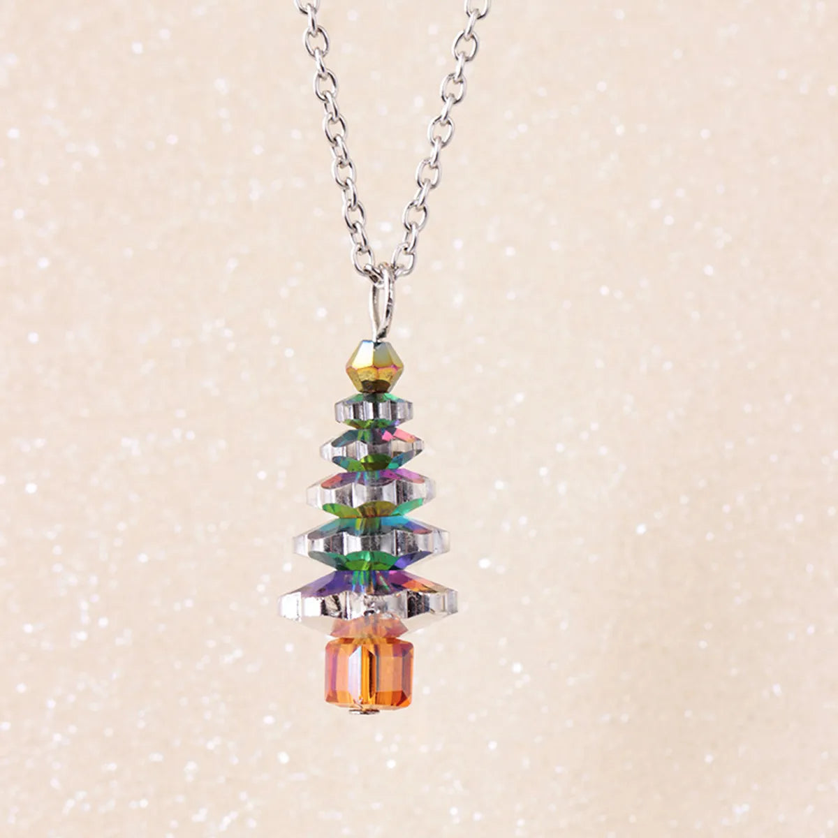 Simple Style Christmas Tree Alloy Wholesale Pendant Necklace